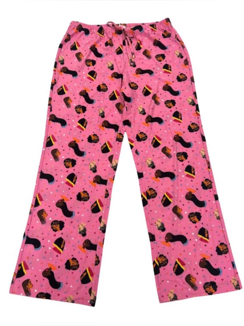 Black Paper Party Pajama Pants NWOT Size 2X Pink Pants W-Cute Black Women Design